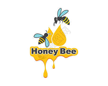 蜂蜜蜜蜂徽标模板矢量图标它制作图案六边形食物细胞蜂箱生物飞行动物群插图甜点甲虫图片