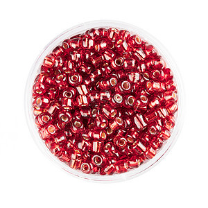 Shiney红玻璃种子珠图片