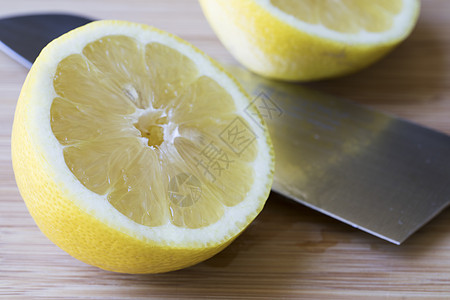 新鲜切片柠檬食物水果背景图片