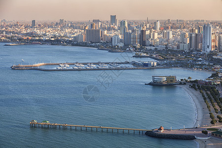 科威特城码头支撑天线建筑学日落教会景观地标晴天市中心建筑图片