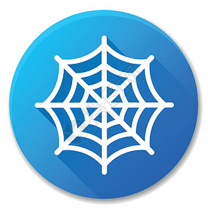 蜘蛛网蓝色圆圈图标设计背景图片