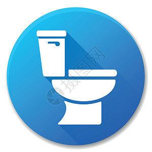厕所蓝色圆圈图标设计背景图片