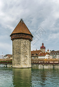 Wasserturm和瑞士卢塞恩图片