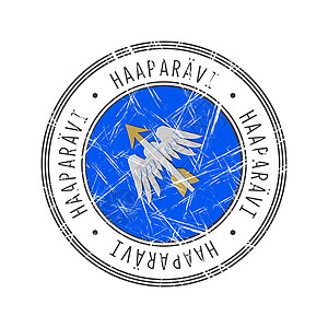 Haapajarvi 市邮政橡皮图章背景图片
