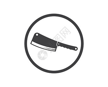 刀图标矢量图设计午餐厨房餐厅黑色插图网站金属烹饪早餐用餐背景图片