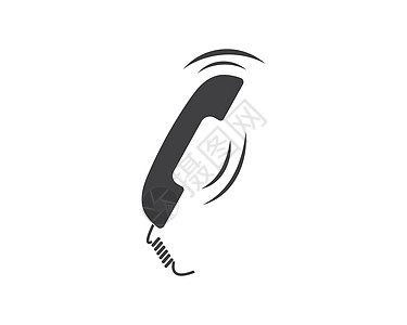 电话图标矢量图设计技术电讯插图办公室网络黑色热线细胞手机商业图片