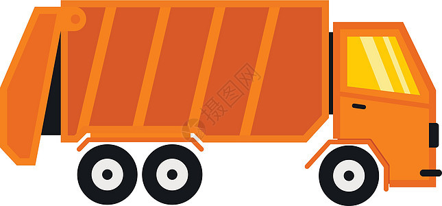 垃圾车货车运输车辆回收废料收藏环境垃圾机器倾倒背景图片