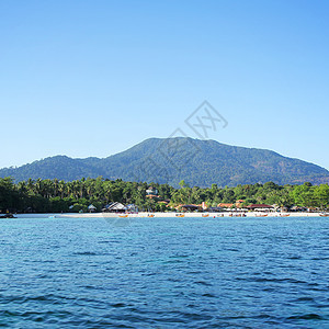小岛风景蓝色海洋天堂热带旅游海滩情调娱乐尾巴图片