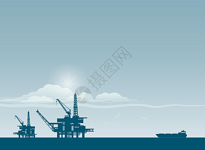 石油井架技术汽油萃取活力炼油厂燃料油田海洋生产平台图片