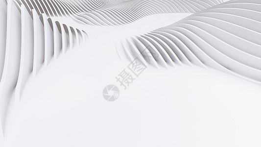 抽象的曲线形状 白色圆形背景灰色房子房间创造力技术海浪商业流动公司插图图片