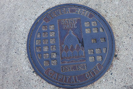 圣保罗的坑洞天空全景地标路面金属市中心旅行景观检修正方形图片