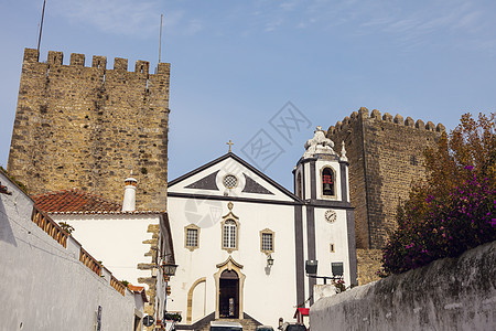 葡萄牙老旧城市Obidos教堂图片