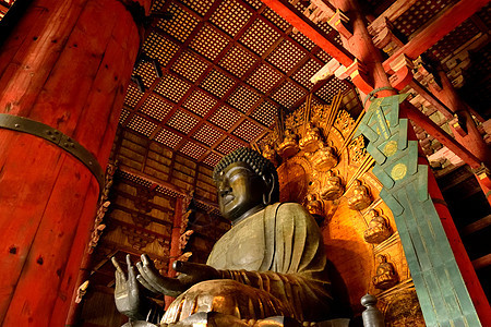 东济寺大佛像的紧闭宗教地标旅游公园世界旅行大厅观光佛教徒吸引力图片
