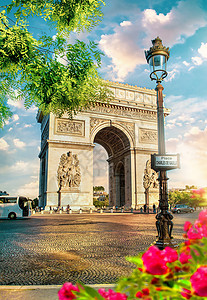 巴黎的Triumphal拱门图片