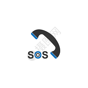 SOS 符号图标设计概念向量模板圆圈品牌戒指公司互联网按钮艺术插图情况安全图片