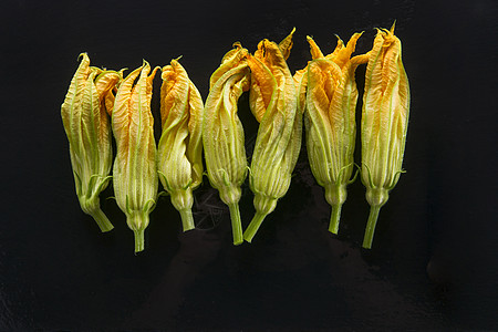 黄南瓜花食物油炸蔬菜黄色植物花园图片