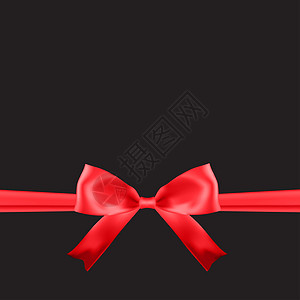 配有红弓和丝带的空白礼品卡模板 您的业务矢量说明金融证书促销价格展示市场卡片优惠券折扣礼物图片