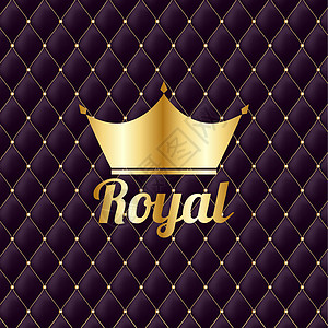 金皇冠皇家复古奢华背景 它制作图案矢量宝藏金属王国君主女王权威插图典礼国王珠宝图片