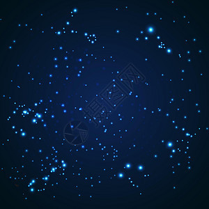 黑暗有光泽的夜空与星星背景 矢量它制作图案宇宙星光科学星系蓝色插图天空辉光火花天文学图片