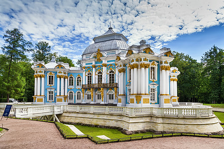俄罗斯萨尔斯科耶塞洛 俄罗斯地标旅行旅游皇家历史博物馆建筑花园住宅公园图片