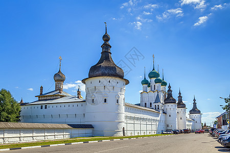 俄罗斯罗斯托夫克里姆林宫城市寺庙宗教旅游地标建筑学文化建筑圆顶历史图片