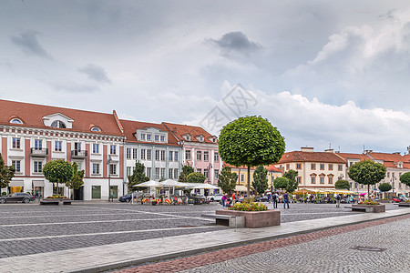 立陶宛维尔纽斯市政厅广场正方形旅行历史性房子地标建筑学建筑首都城市大厅图片