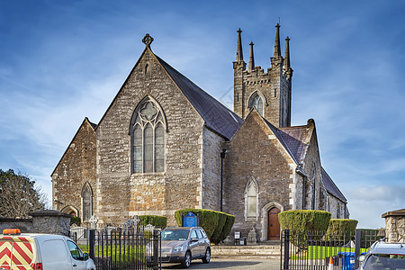 爱尔兰都柏林圣布里吉德教堂城堡衬套旅行宗教建筑学地标天空城市旅游建筑图片