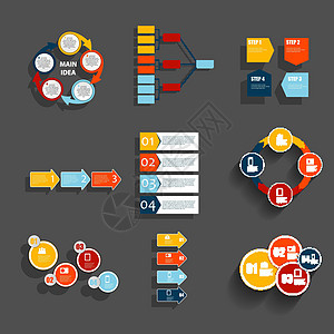 商业矢量它制作图案的信息图表模板集合报告网站网络插图广告推介会数据小册子技术酒吧图片