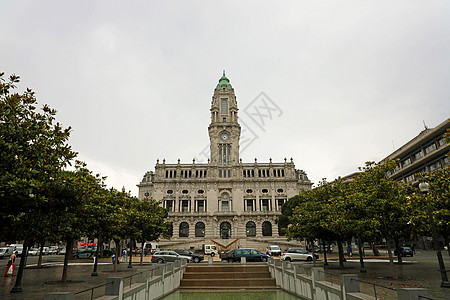 Liberdade广场Porto市政厅 葡萄牙波尔图图片