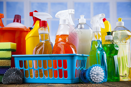 各种清洁用品 设备背景以及各类清洁品液体手套消毒窗户团体商品产品海绵洗手间家务图片
