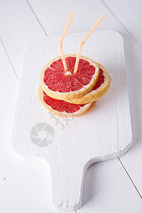 红葡萄树切片水果饮食橙子食物红色热带图片