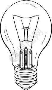 灯泡白色想像力金属活力力量创新思考玻璃白炽灯照明图片