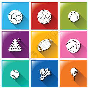 体育图标棒球竞赛双方足球用户网球紫色界面篮球蓝色图片