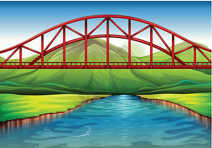 河上的一座桥图片