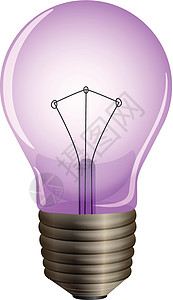 一个紫色的灯泡图片