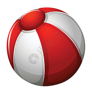 一个沙滩球圆圈卵形排球艺术球赛艺术品海滩圆形红色圆周图片