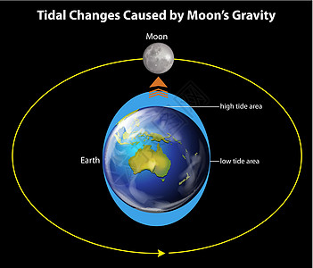 潮汐变化图片