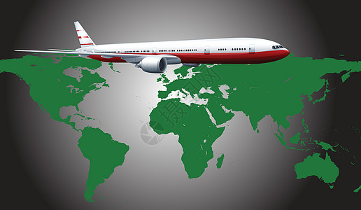 航空飞机国家全球车辆旅行全体剪贴红色飞行绘画绿色图片