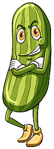 黄瓜植物气泡白色蔬菜微笑绘画沙拉烹饪藤蔓绿色背景图片