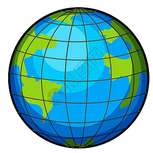 一个球半球圆形近球形蓝色绘画球状体圆圈赤道白色土地图片