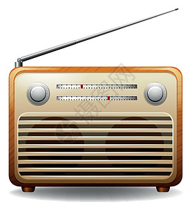 无线电广播电台卡通片体积电子物品扬声器信号歌曲天线收音机墙纸图片