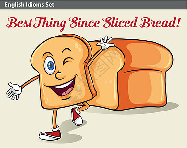 一片布雷亚预切片菜单文字面包样式艺术品绘画烘烤英语海报图片