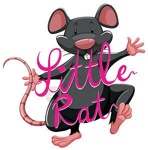 Litte rat 成语与 tex背景图片