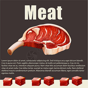 与肉制品的食物题材图片