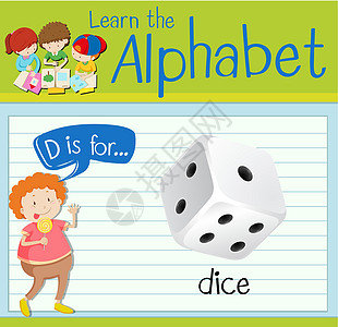 抽认卡字母 D 代表 dic图片