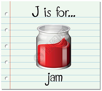 抽认卡字母 J 代表 ja字体拼写绘画幼儿园瓶子夹子刻字卡片艺术写作图片