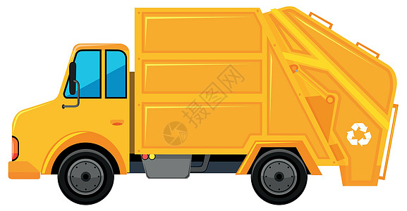 黄色科罗拉多垃圾车图片