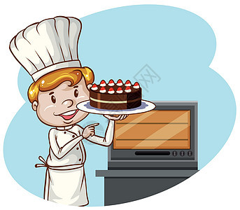 厨师烘焙蛋糕师傅图片