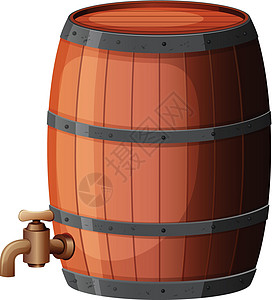 白色背景上的酒桶葡萄园木桶酒厂绘画酒精啤酒菜单饮料艺术瓶子图片