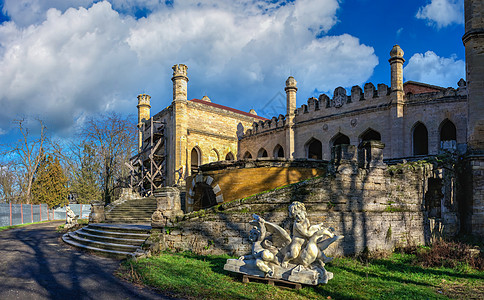 乌克兰被抛弃的Kuris庄园建筑学房子乡村旅行地区废墟旅游假期城堡建筑图片